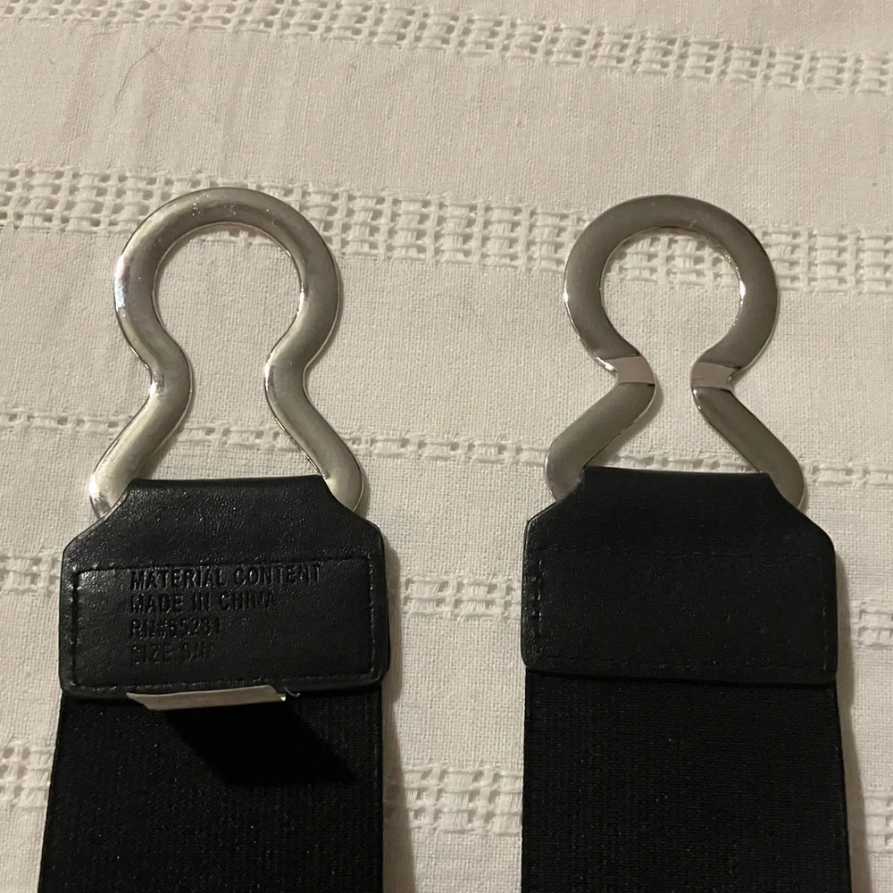 Black‎ Belt with Silver Buckle
